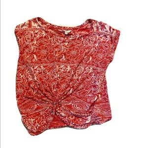 Lucky Brand Red Top